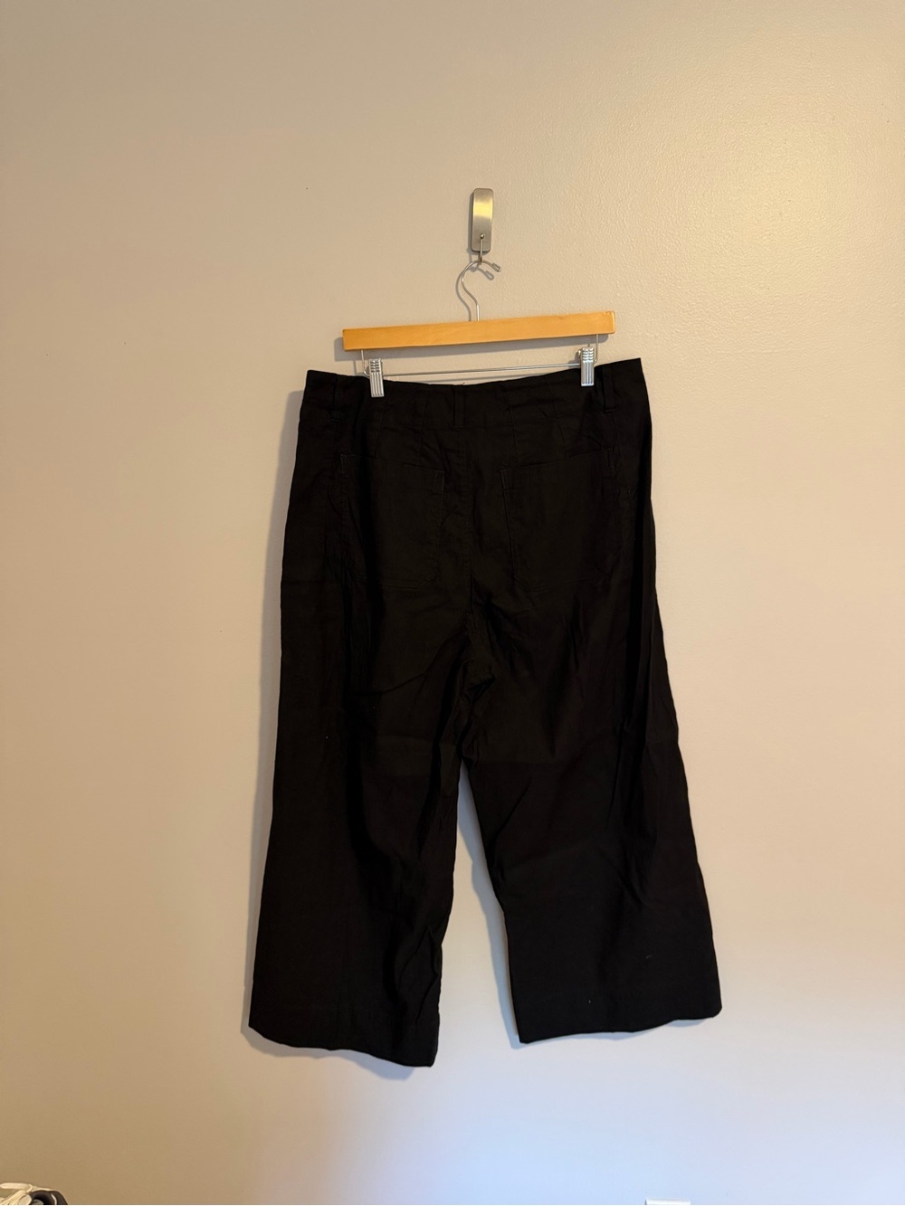 Anthropologie Maeve Colette Wide Leg Pant in Black Linen Blend size 16W - Picture 6 of 8